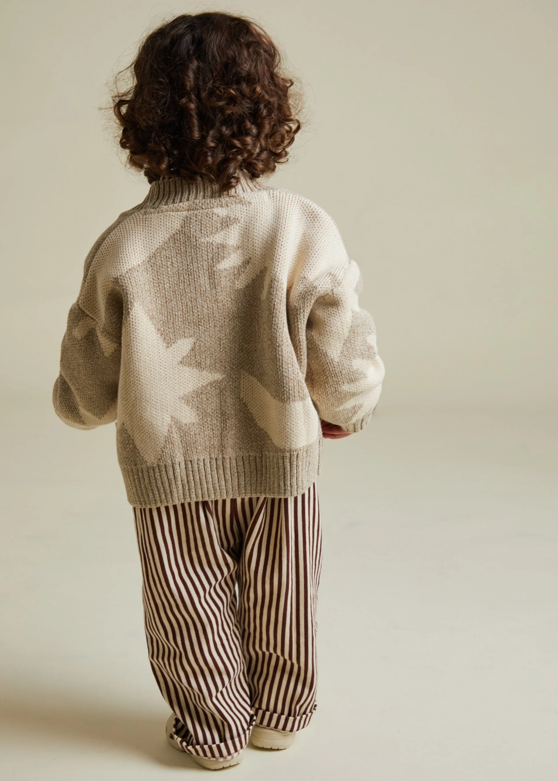 Abstract Neutral Moon Star Cardigan - Image 3