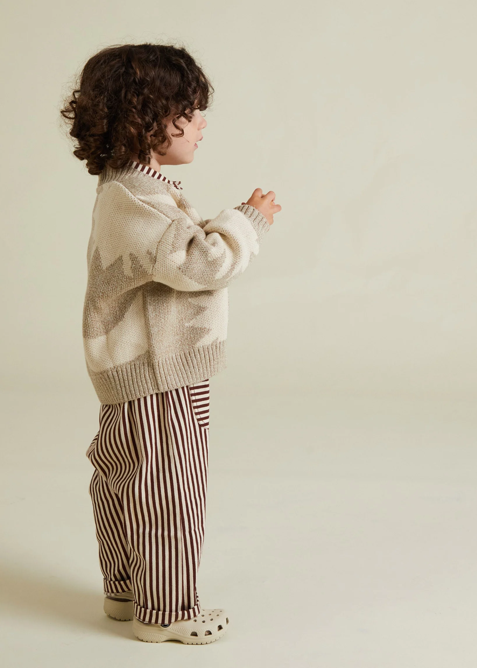Abstract Neutral Moon Star Cardigan - Image 4