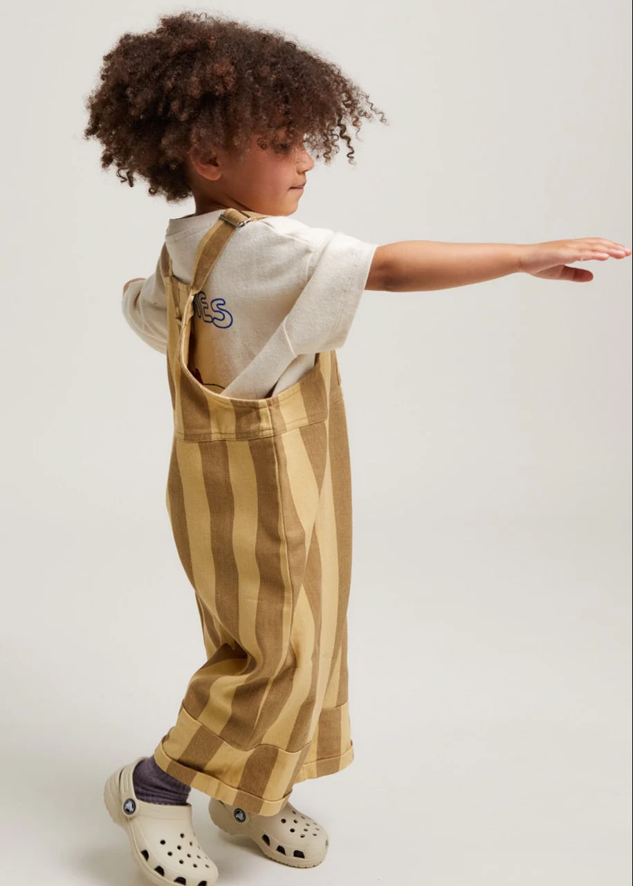 Blythe Banoffee Stripe Dungaree - Image 5