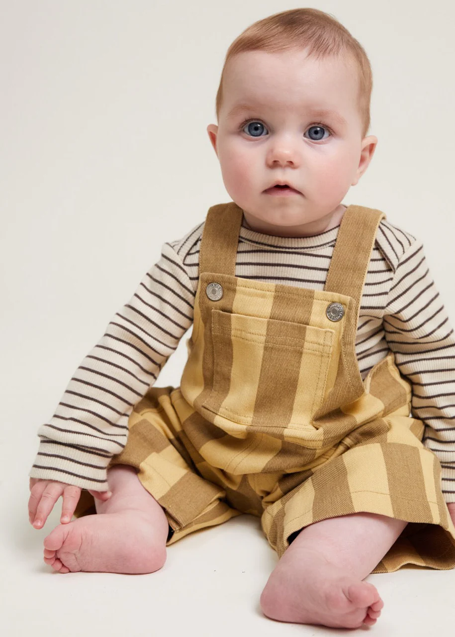 Blythe Banoffee Stripe Dungaree - Image 6