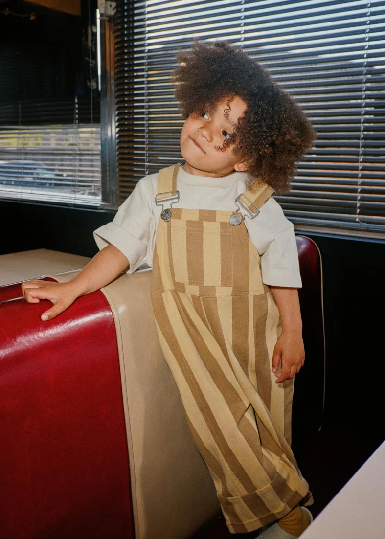Blythe Banoffee Stripe Dungaree - Image 7