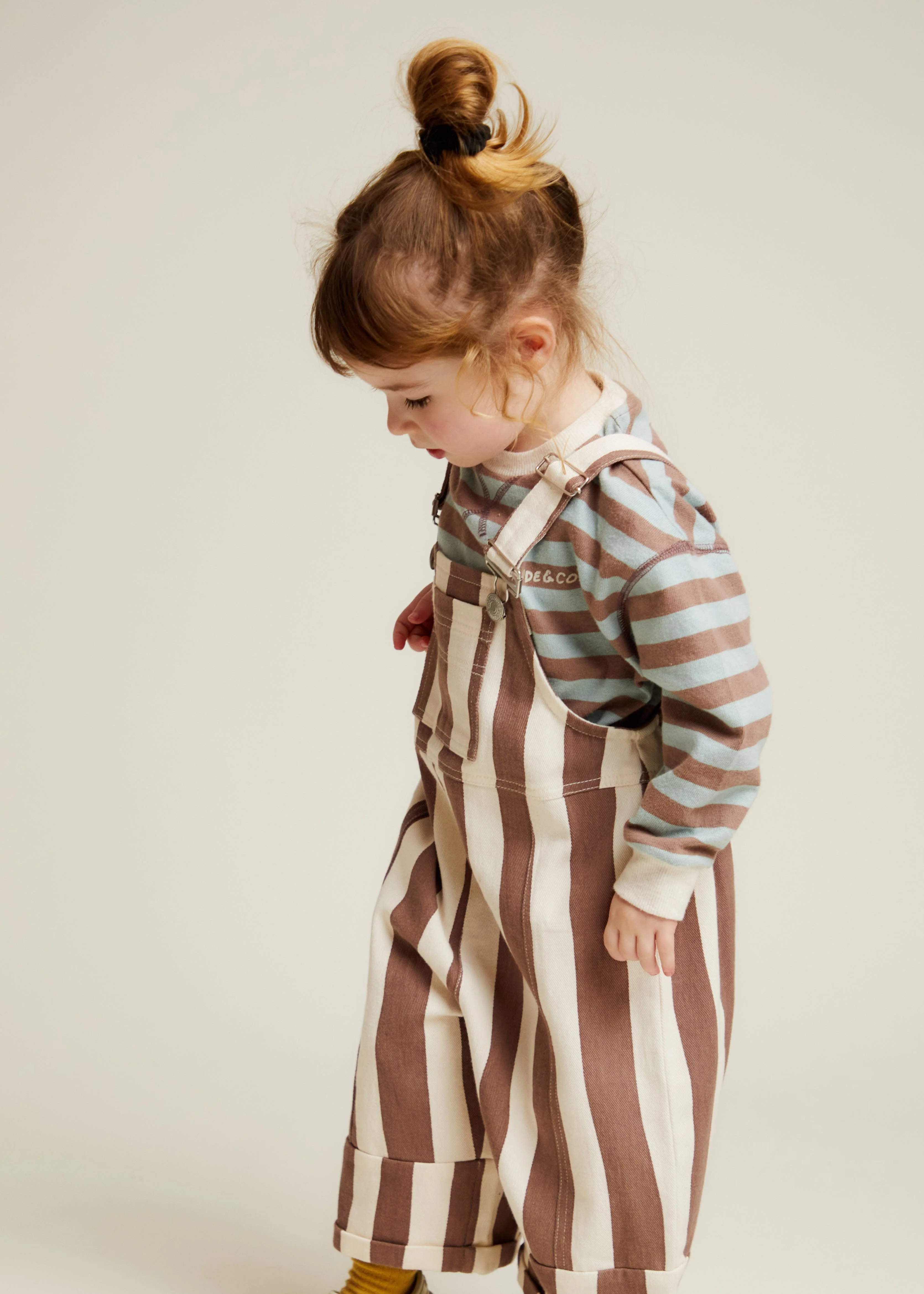 Blythe Choc Stripe Dungaree - Image 6