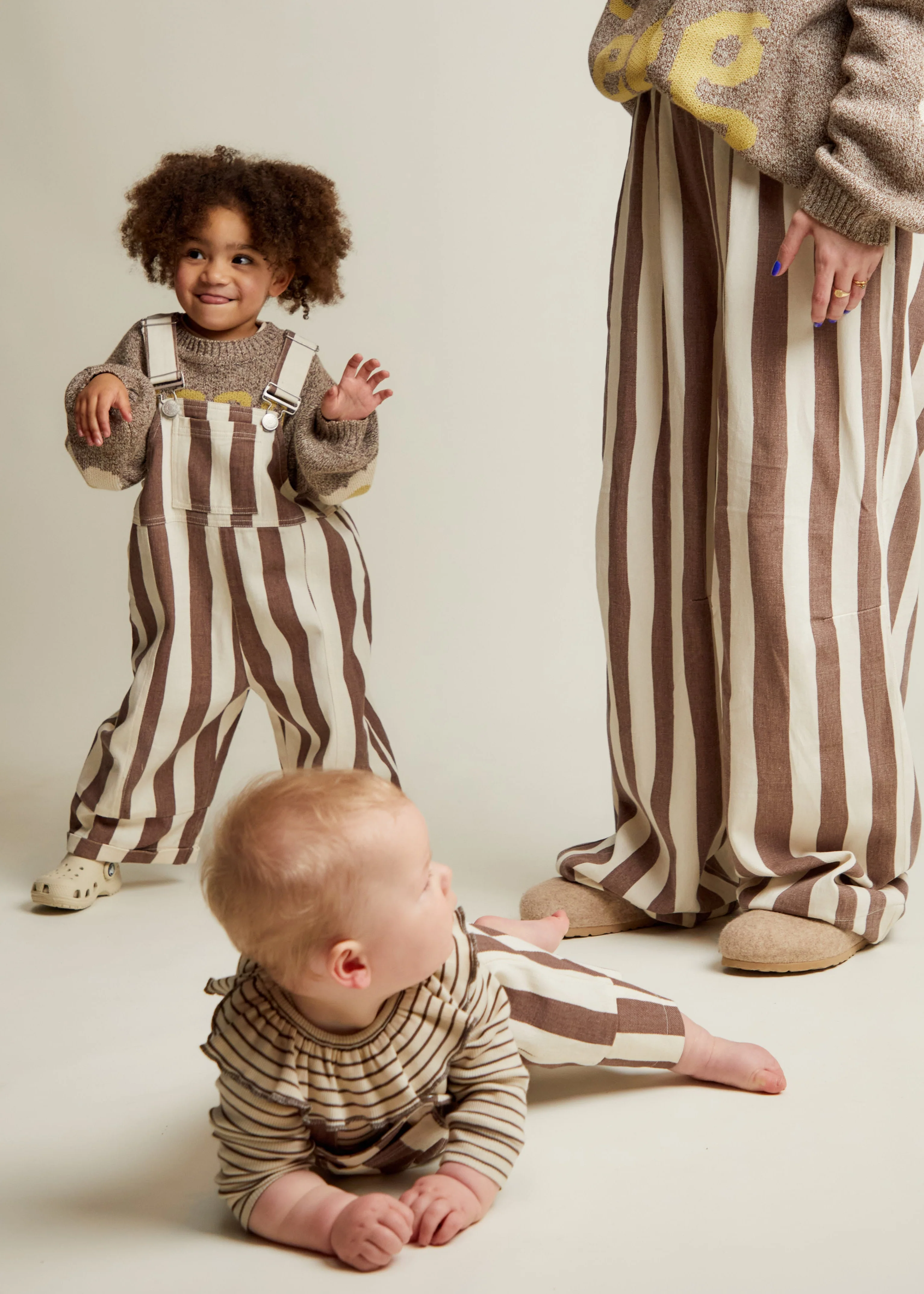 Blythe Choc Stripe Dungaree - Image 8