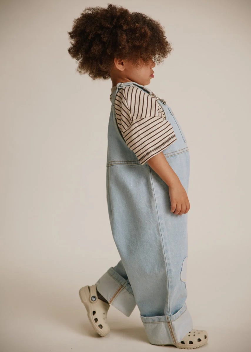Blythe Egg Patch Denim Dungaree - Image 4