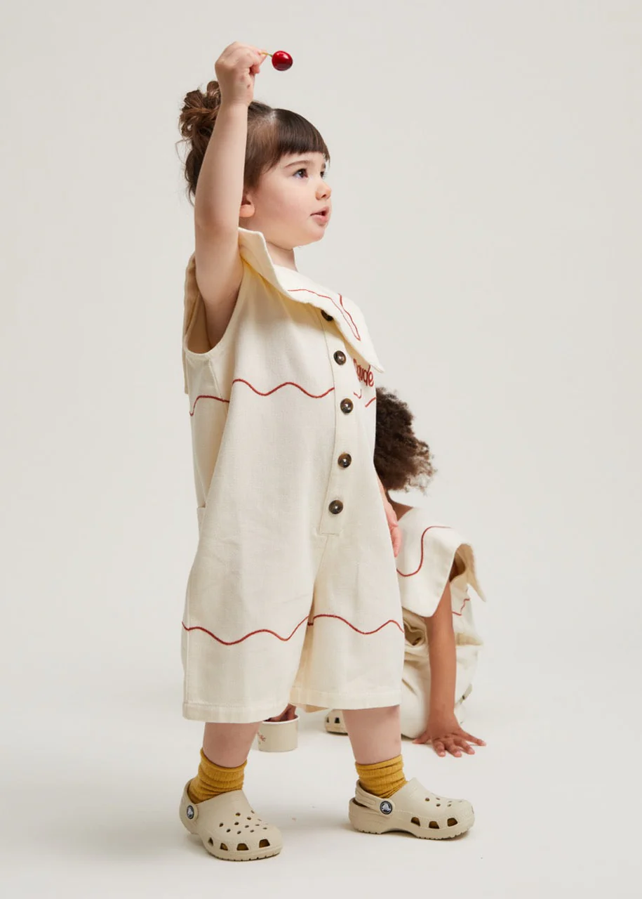 Cali Vanilla Ripple Collar Overall - Image 10