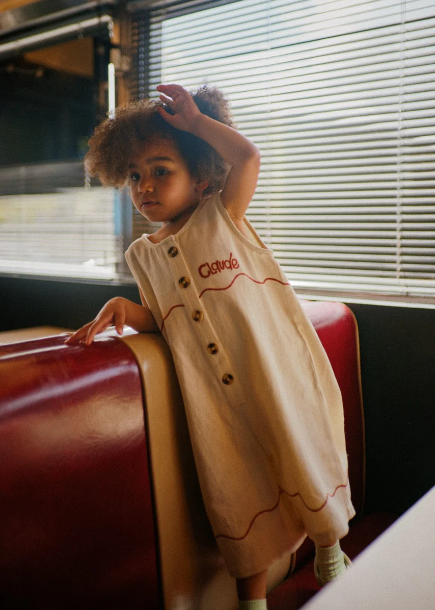 Cali Vanilla Ripple Collar Overall - Image 3