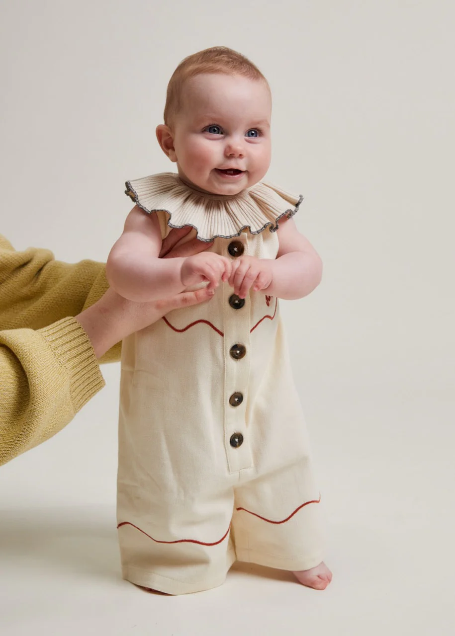 Cali Vanilla Ripple Collar Overall - Image 4