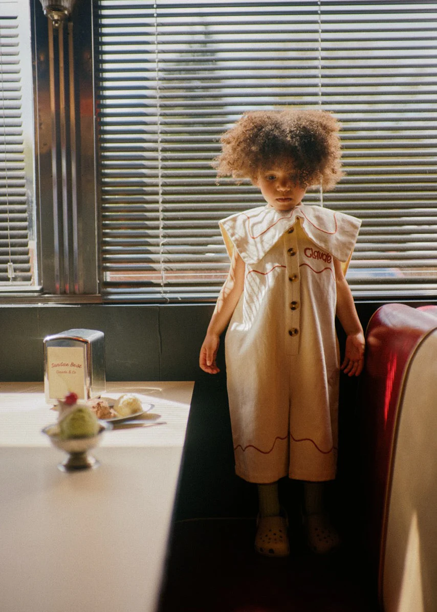 Cali Vanilla Ripple Collar Overall - Image 6
