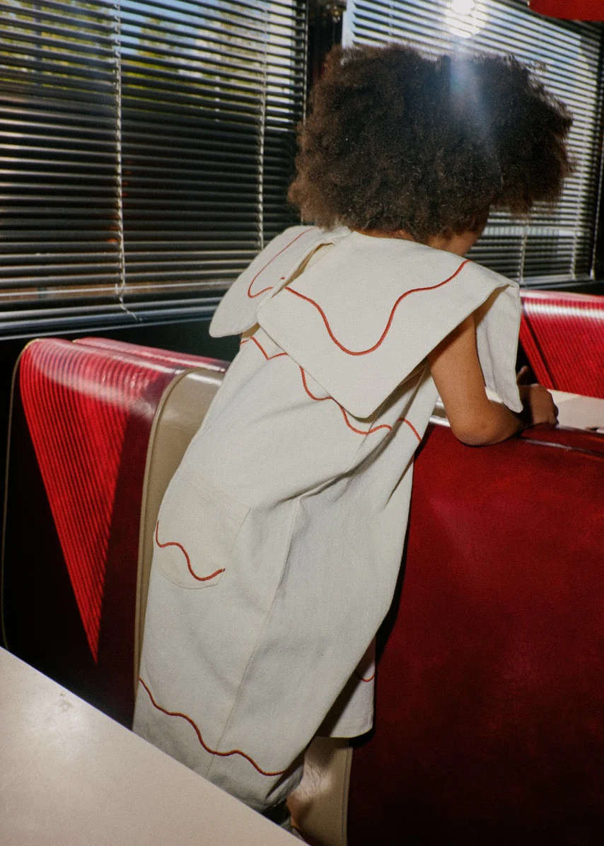 Cali Vanilla Ripple Collar Overall - Image 7