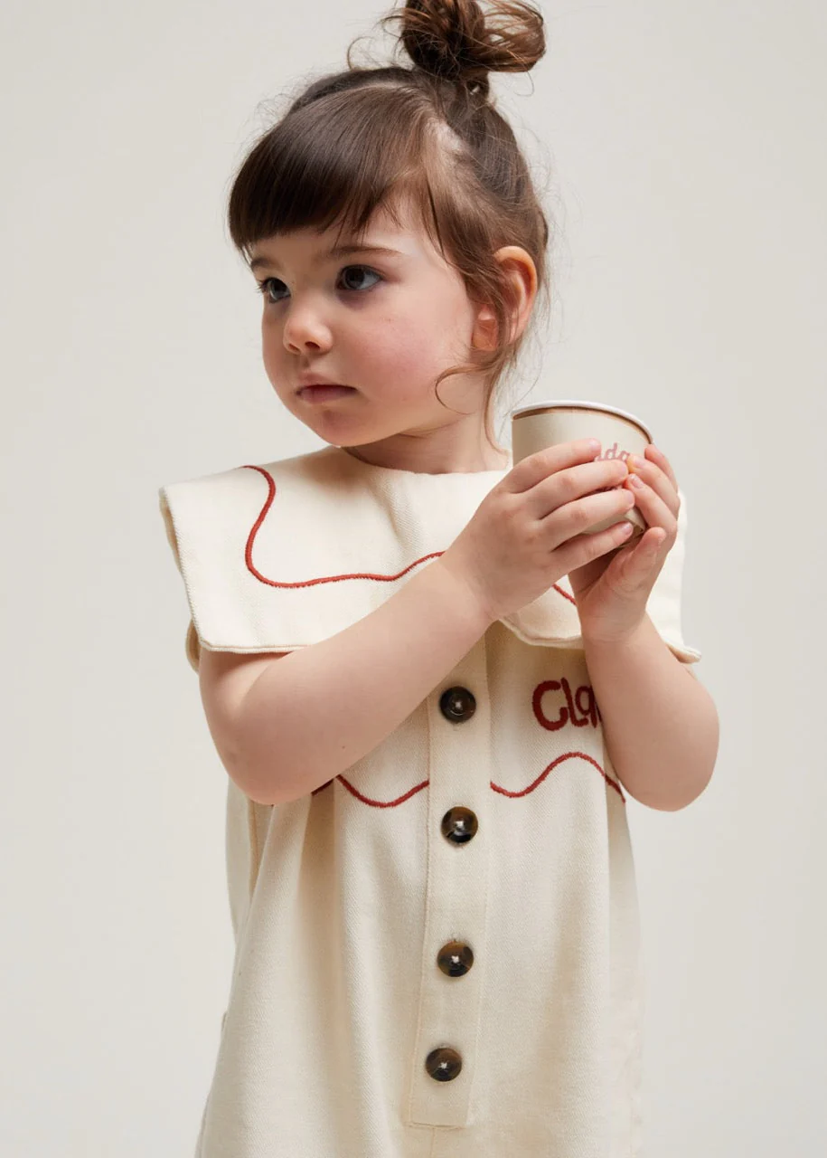 Cali Vanilla Ripple Collar Overall - Image 8