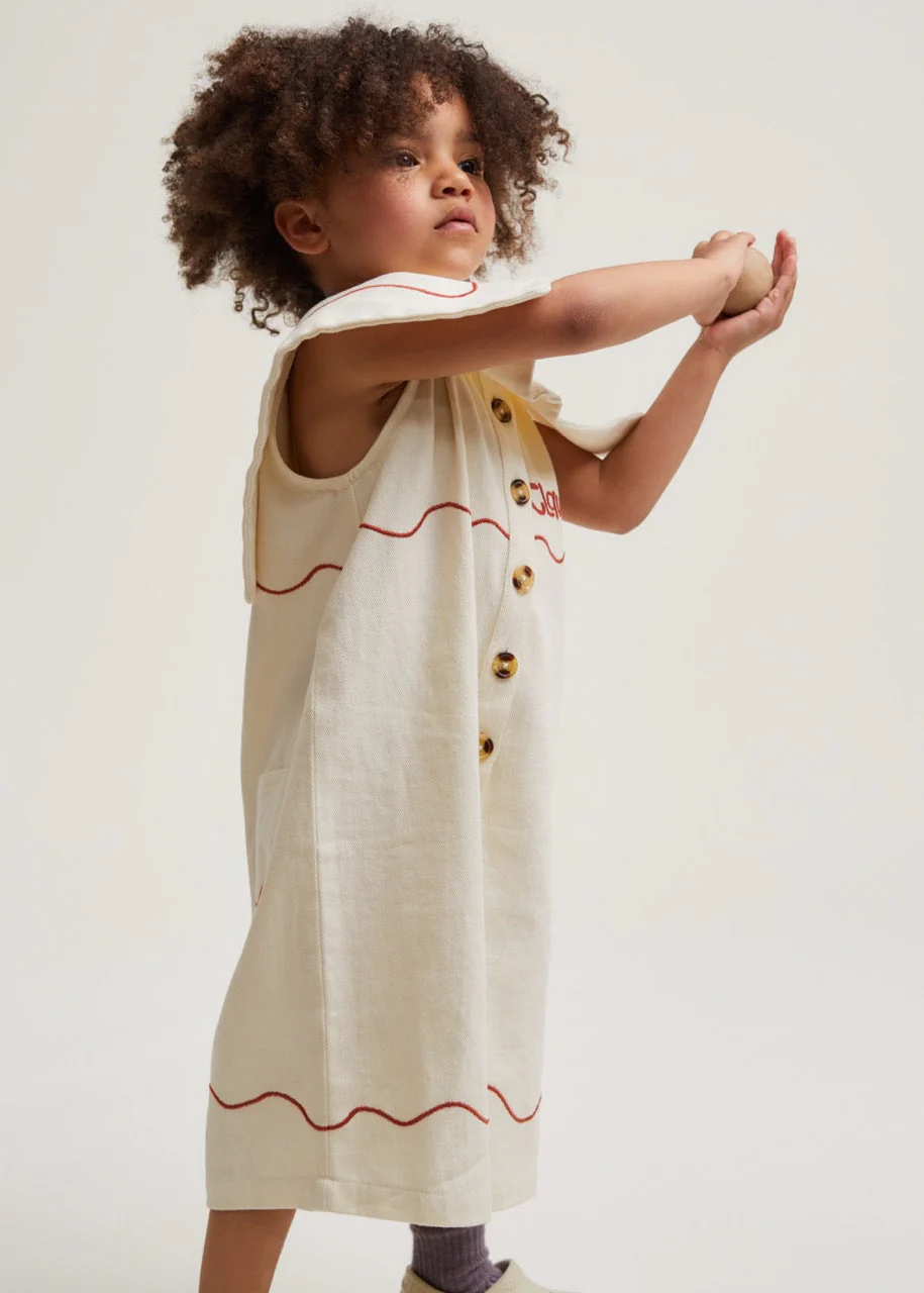 Cali Vanilla Ripple Collar Overall - Image 9
