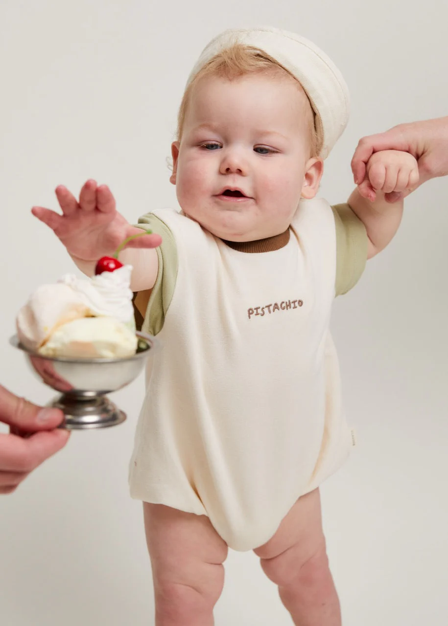 Devon Pistachio Romper - Image 3
