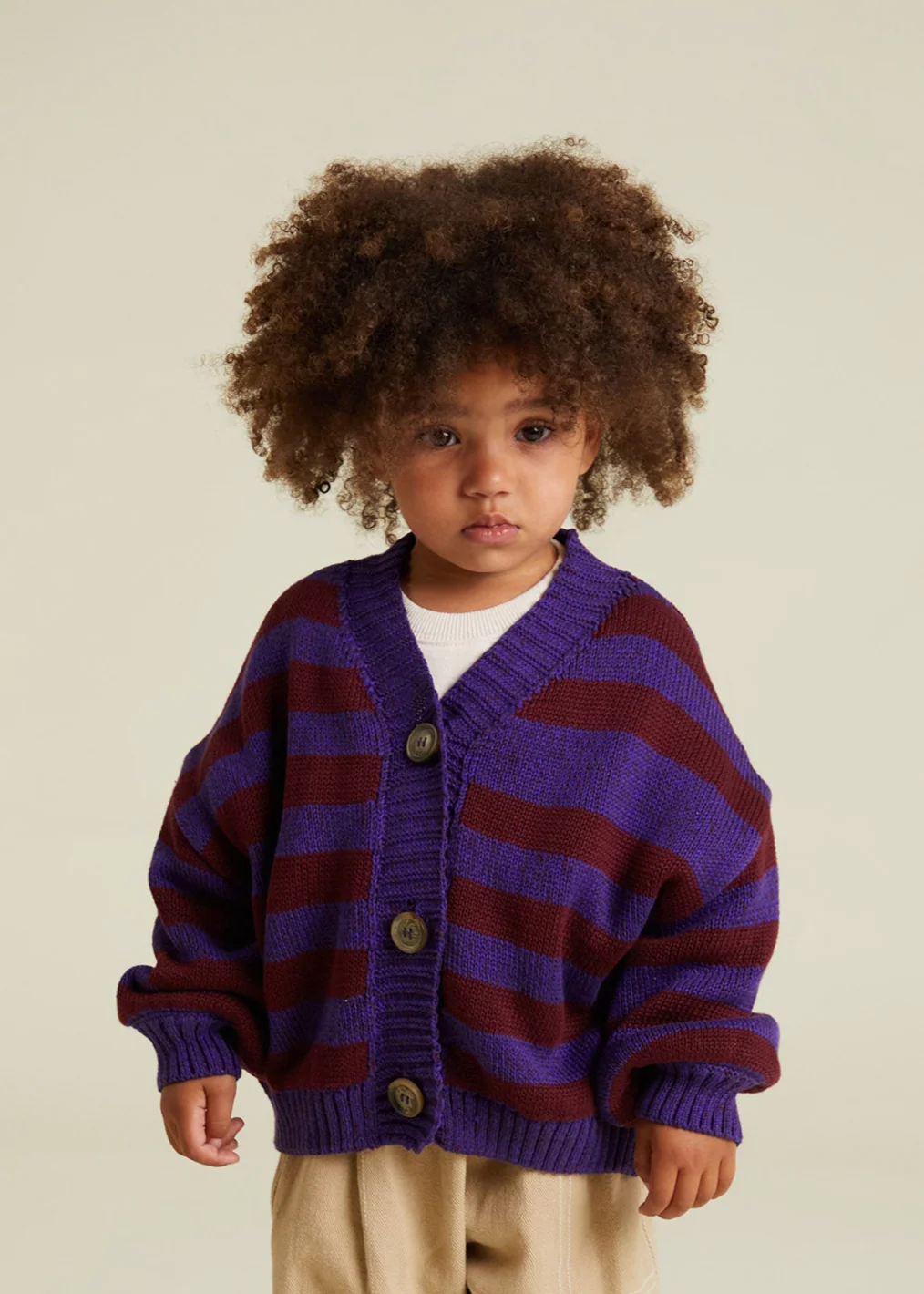 Eben Purple Stripe Cardigan - Image 2