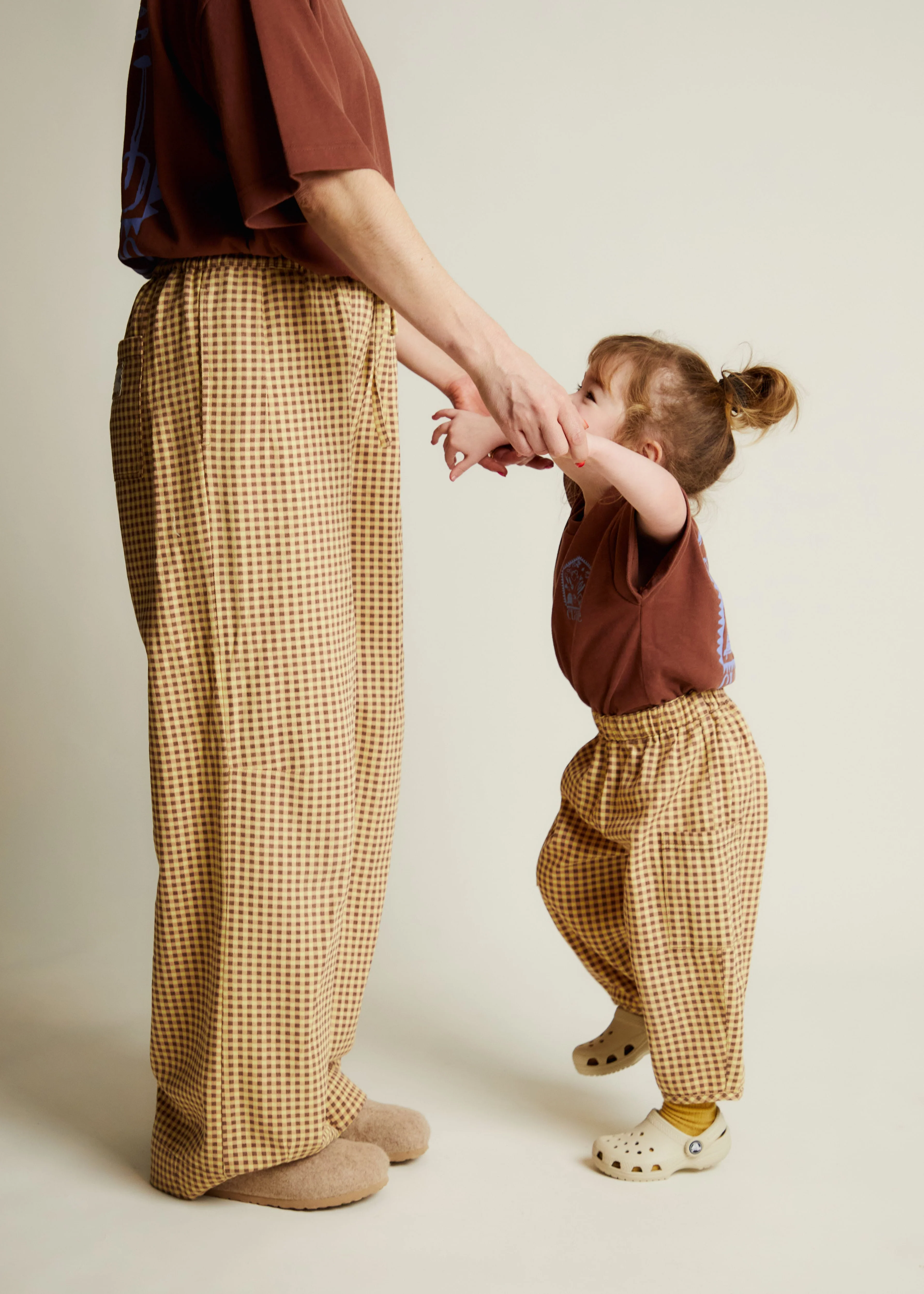 Emerson Ochre Gingham Trouser - Image 4