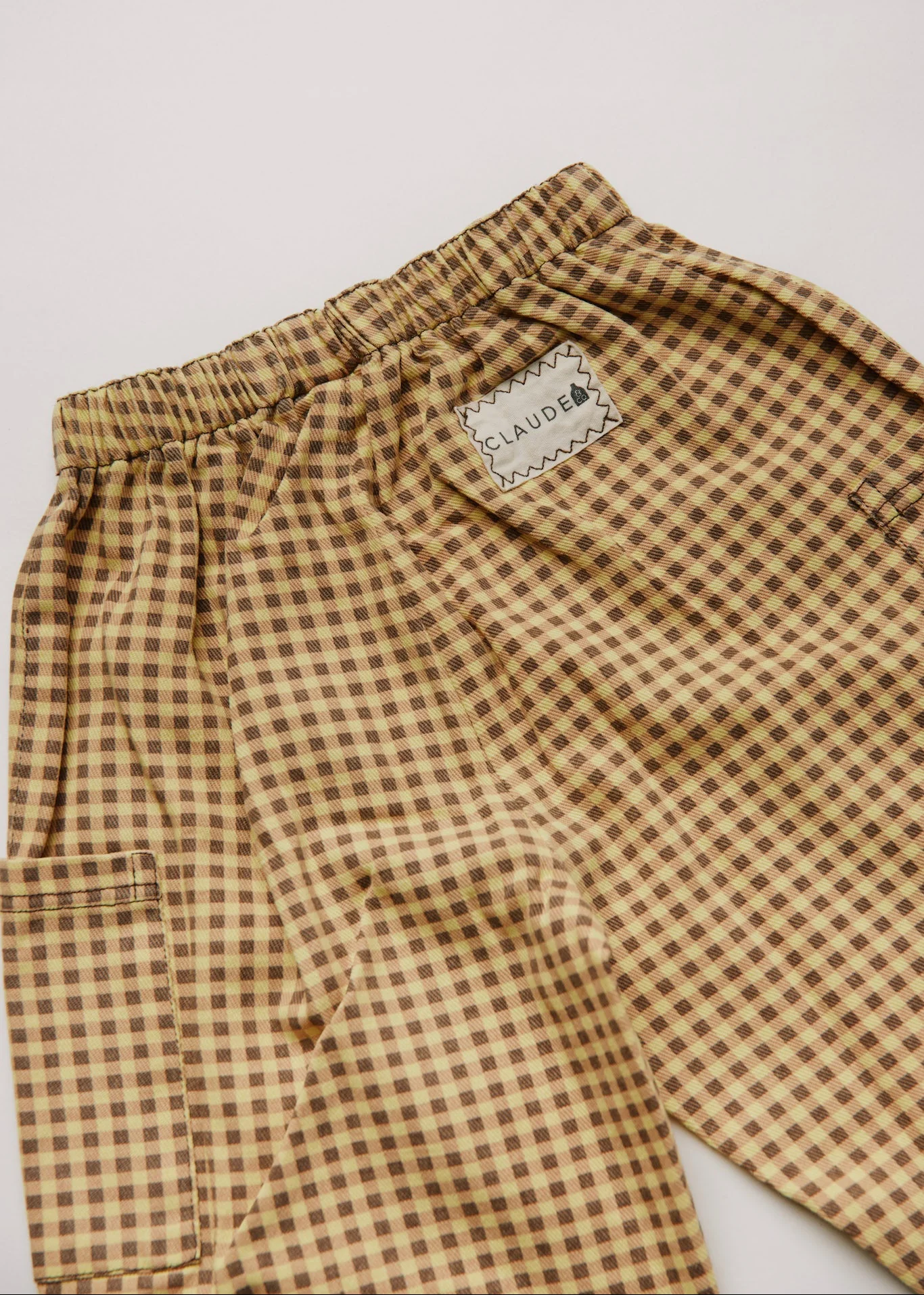 Emerson Ochre Gingham Trouser - Image 6