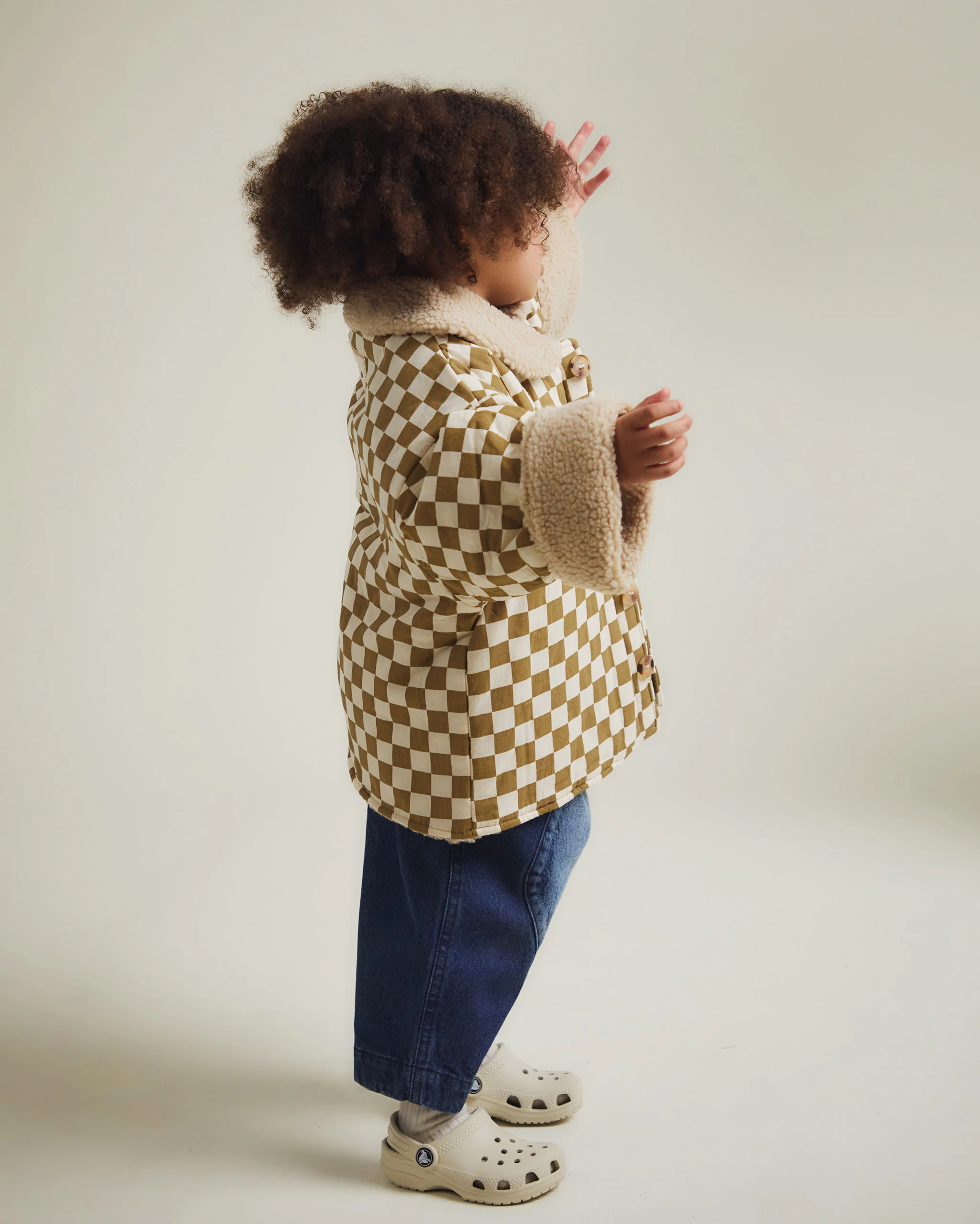 Emery Coco Checkerboard Coat - Image 3