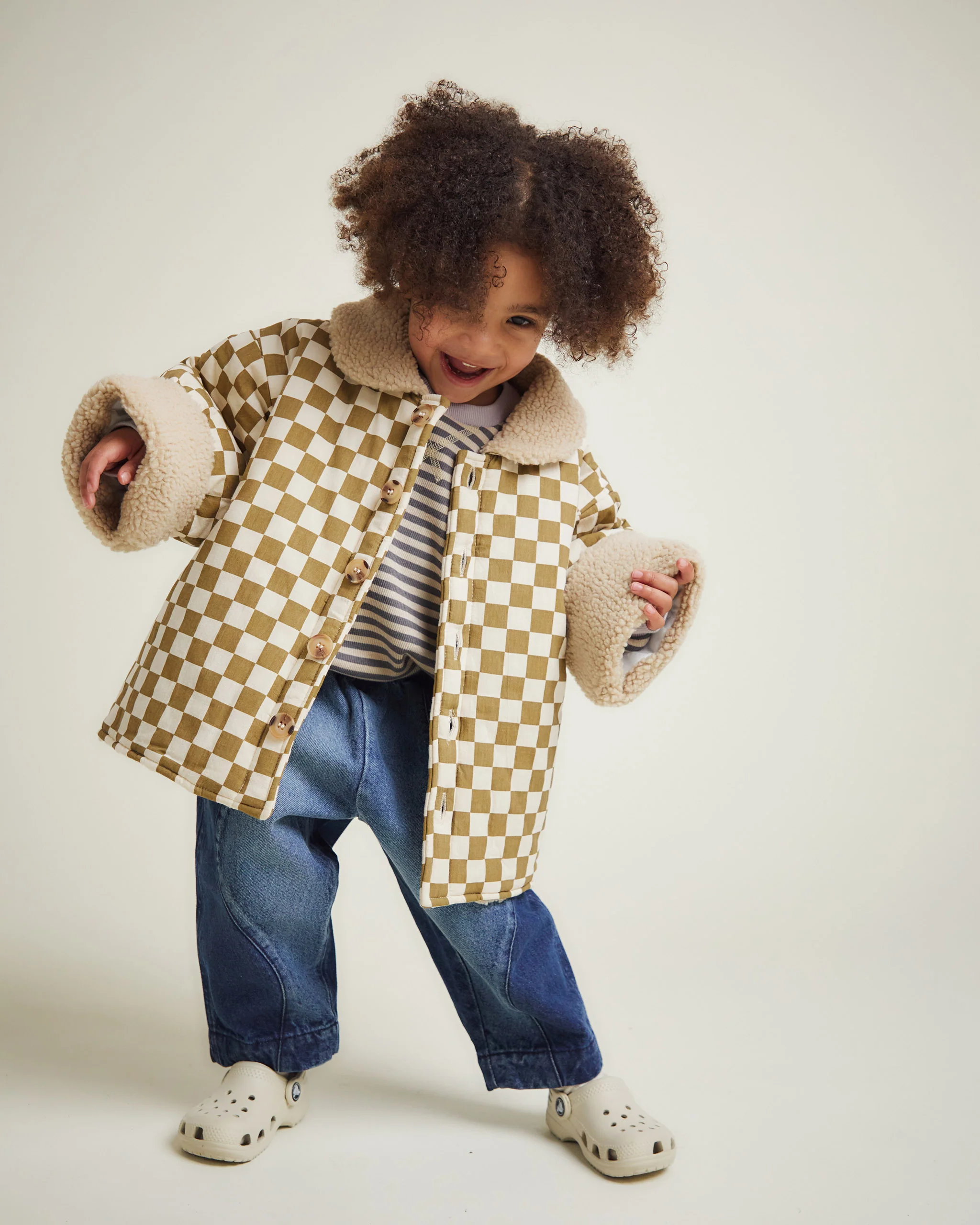 Emery Coco Checkerboard Coat - Image 4