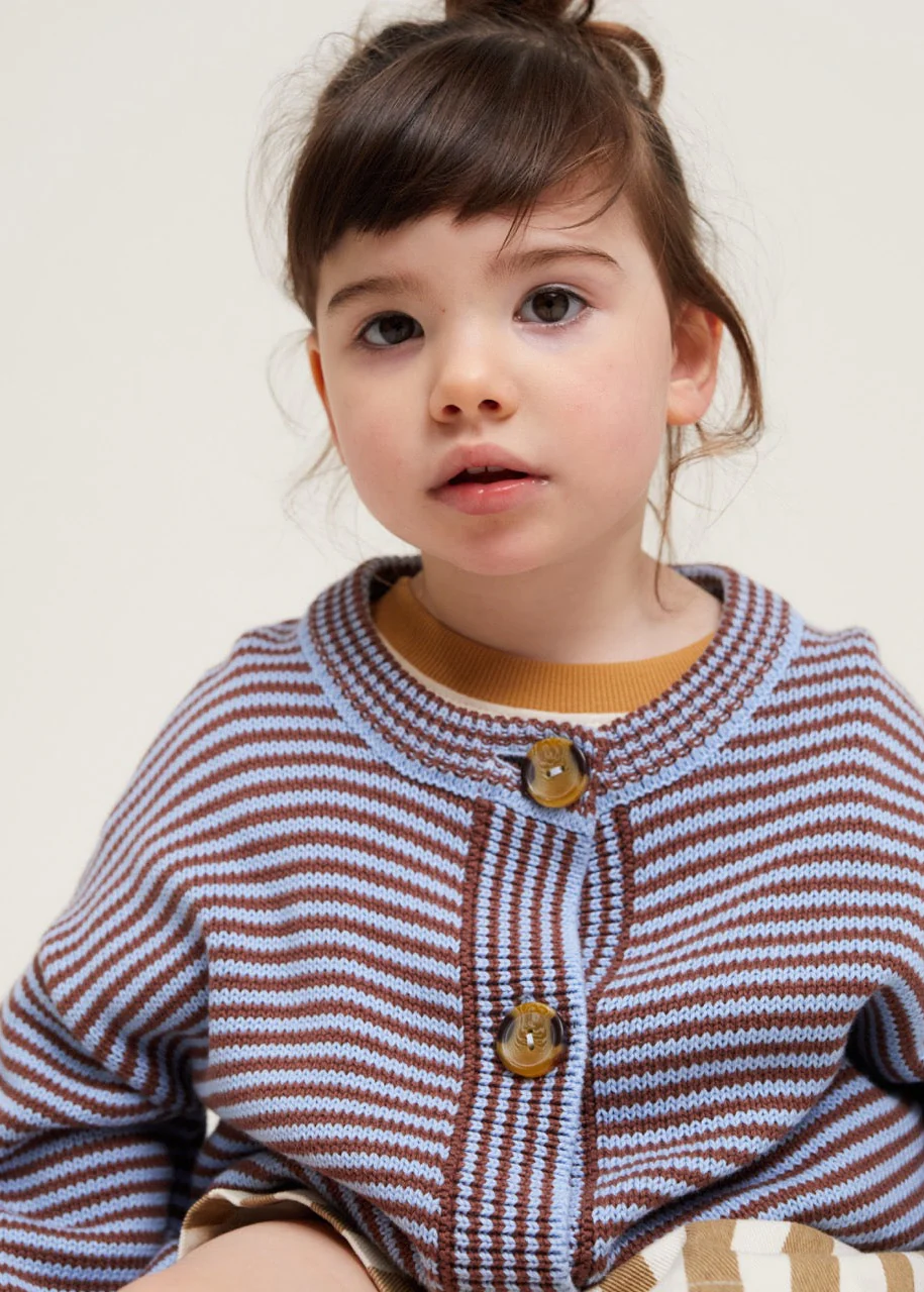 Emil Coco Sky Stripe Cardigan - Image 2