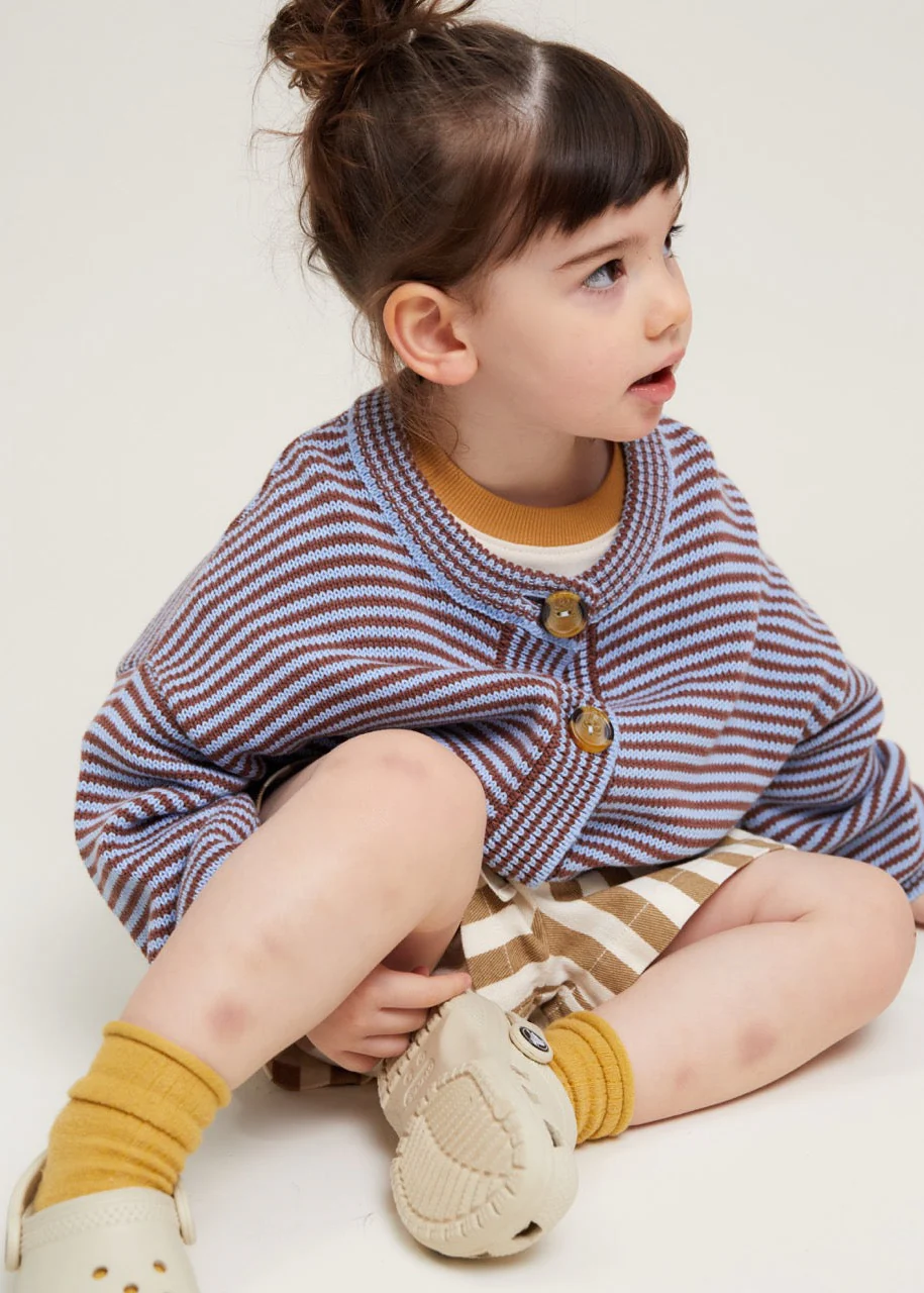 Emil Coco Sky Stripe Cardigan - Image 3