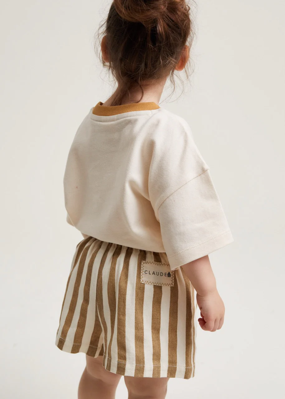 Harper Hazelnut Stripe Short - Image 3