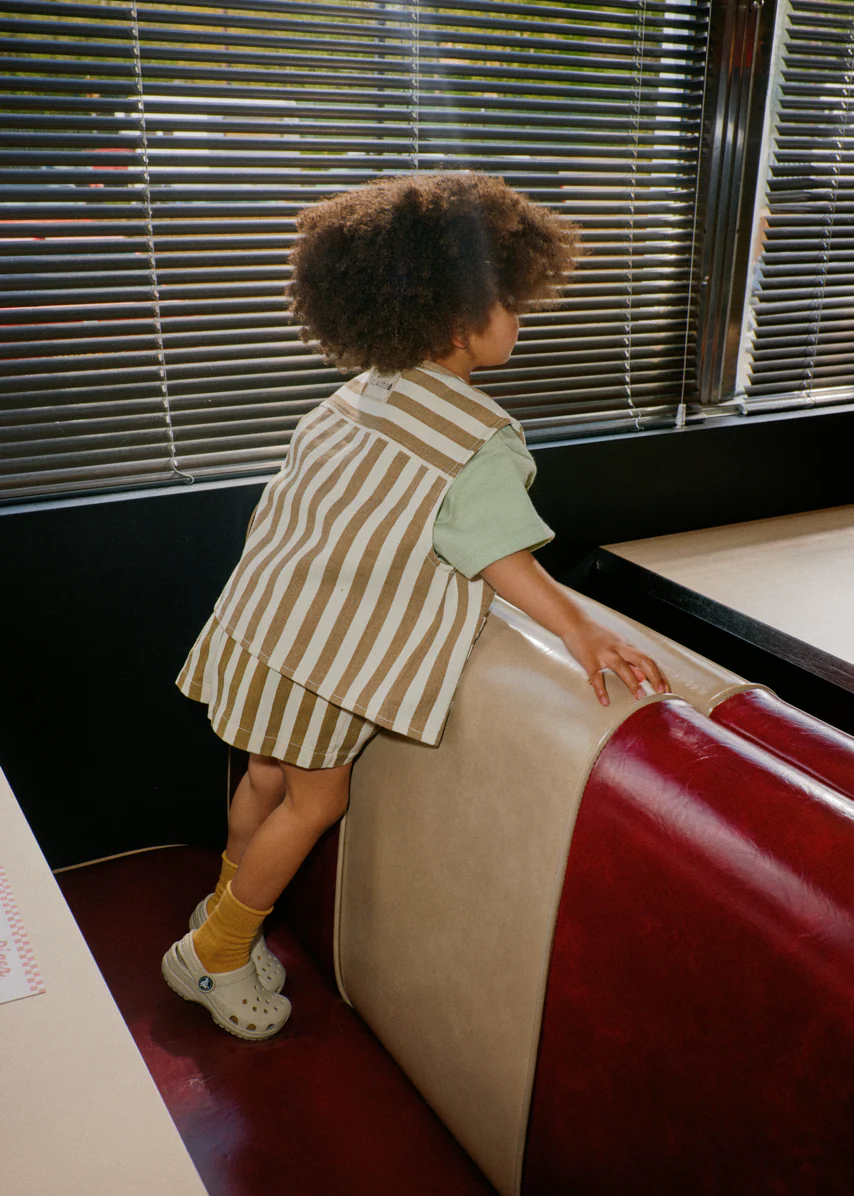 Harper Hazelnut Stripe Short - Image 4