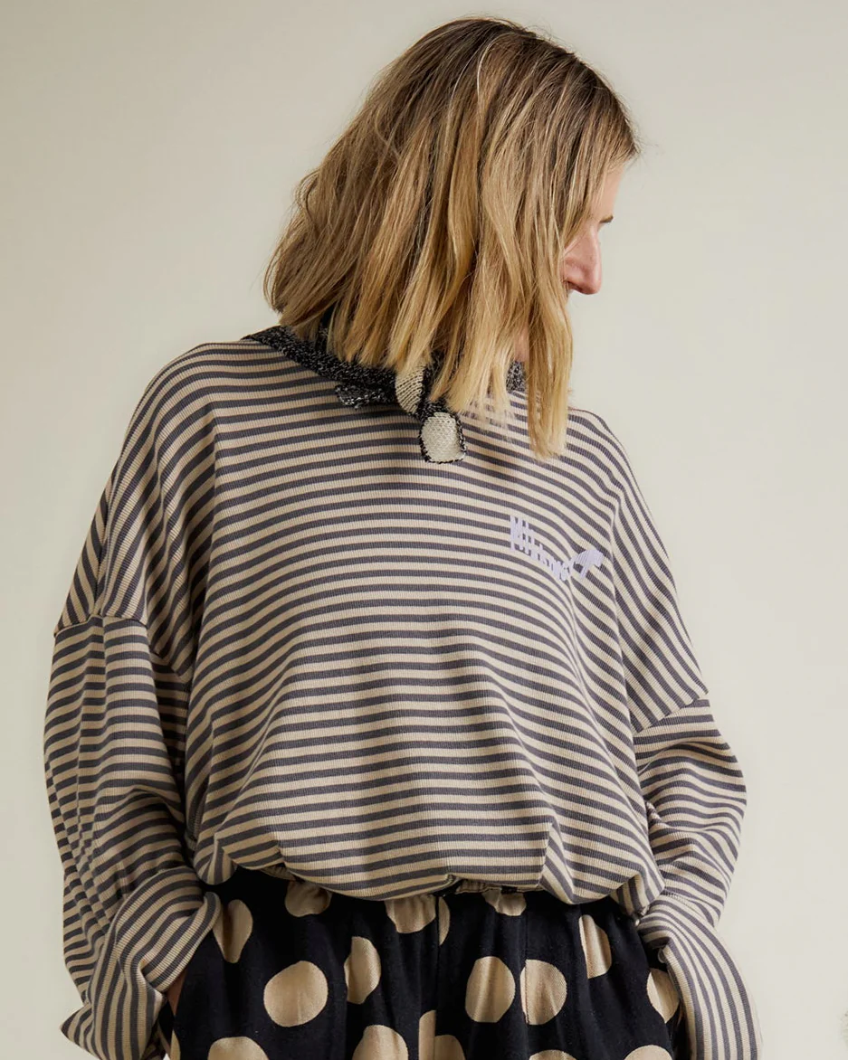 Jodie Stripe Slate Top Adult - Image 3