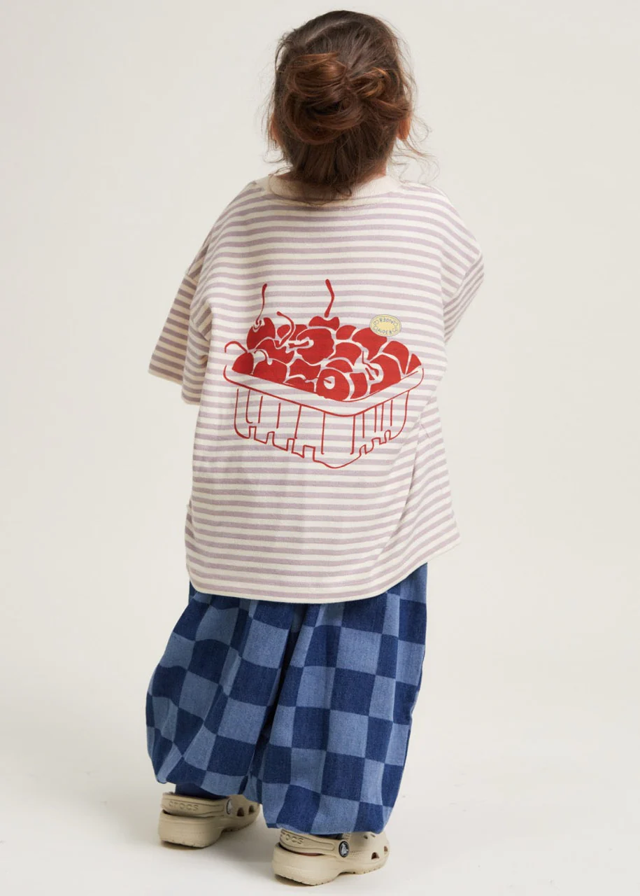 Lenni Lilac Stripe Tee - Image 3