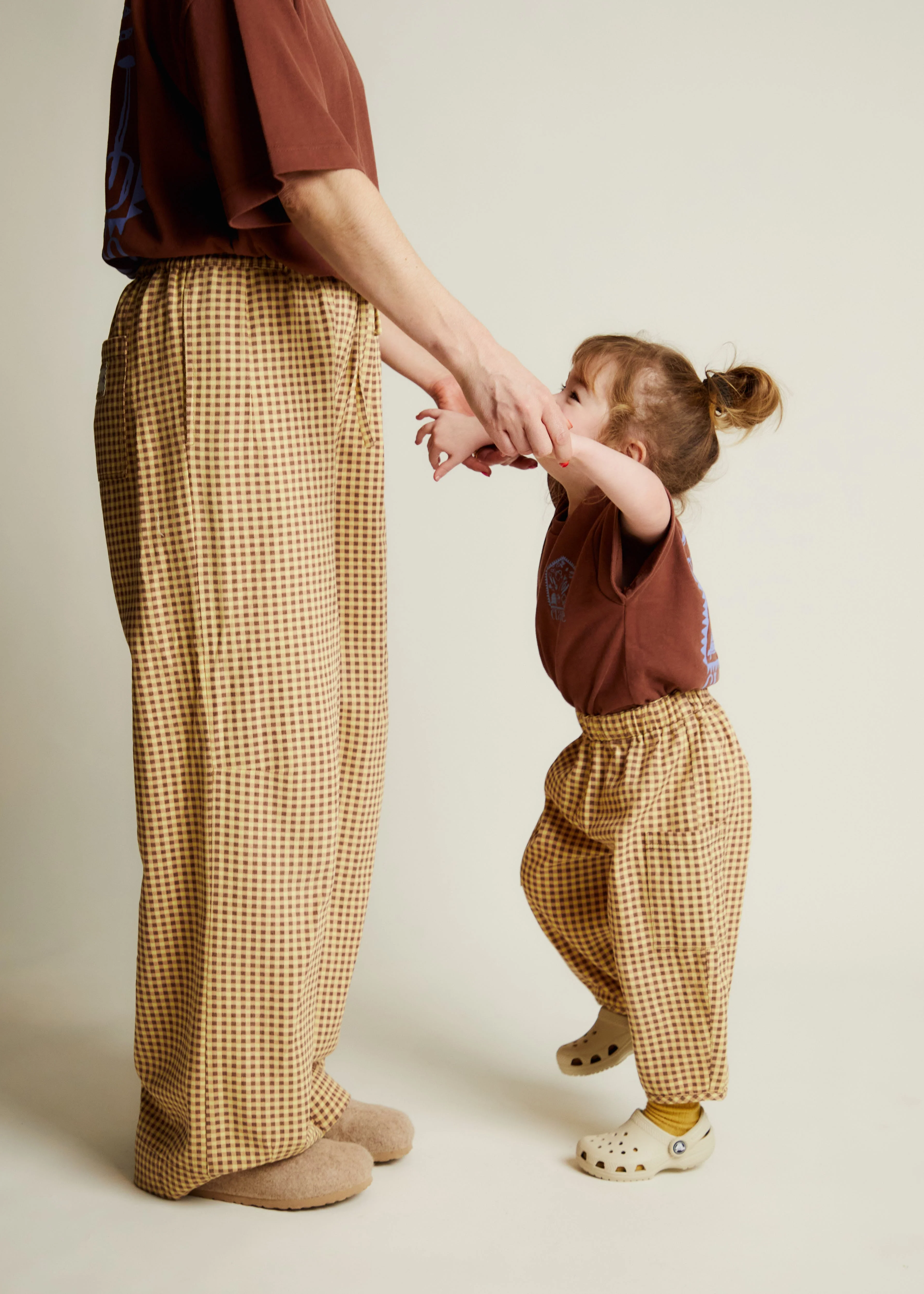 Lowe Ochre Gingham Trouser Adult - Image 3