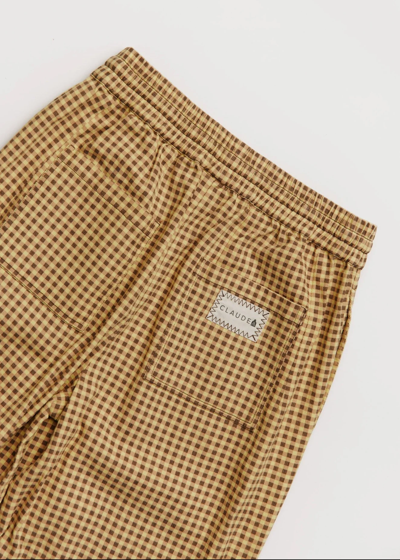 Lowe Ochre Gingham Trouser Adult - Image 4