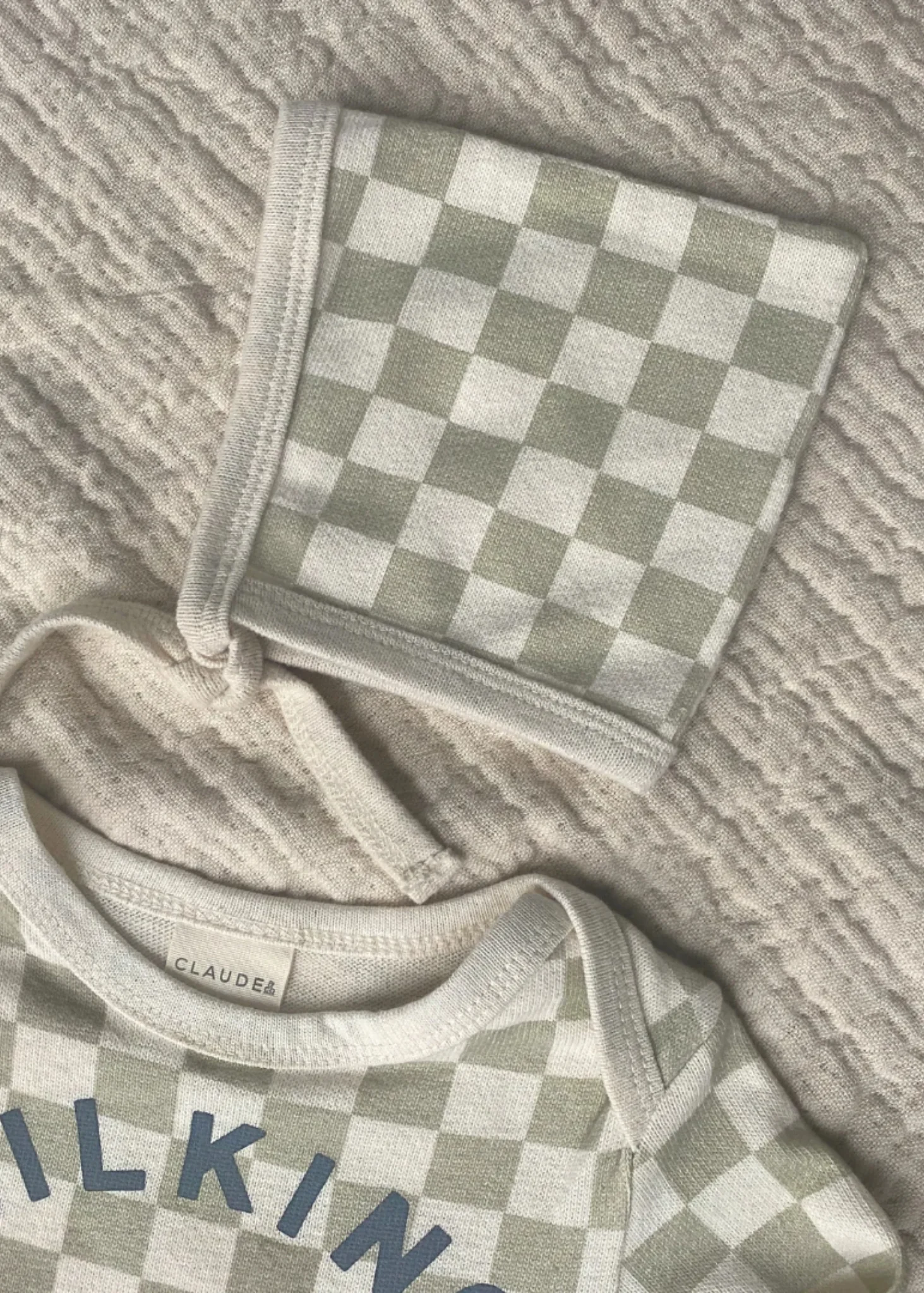 Milking It ® Checkerboard Bonnet - Taupe