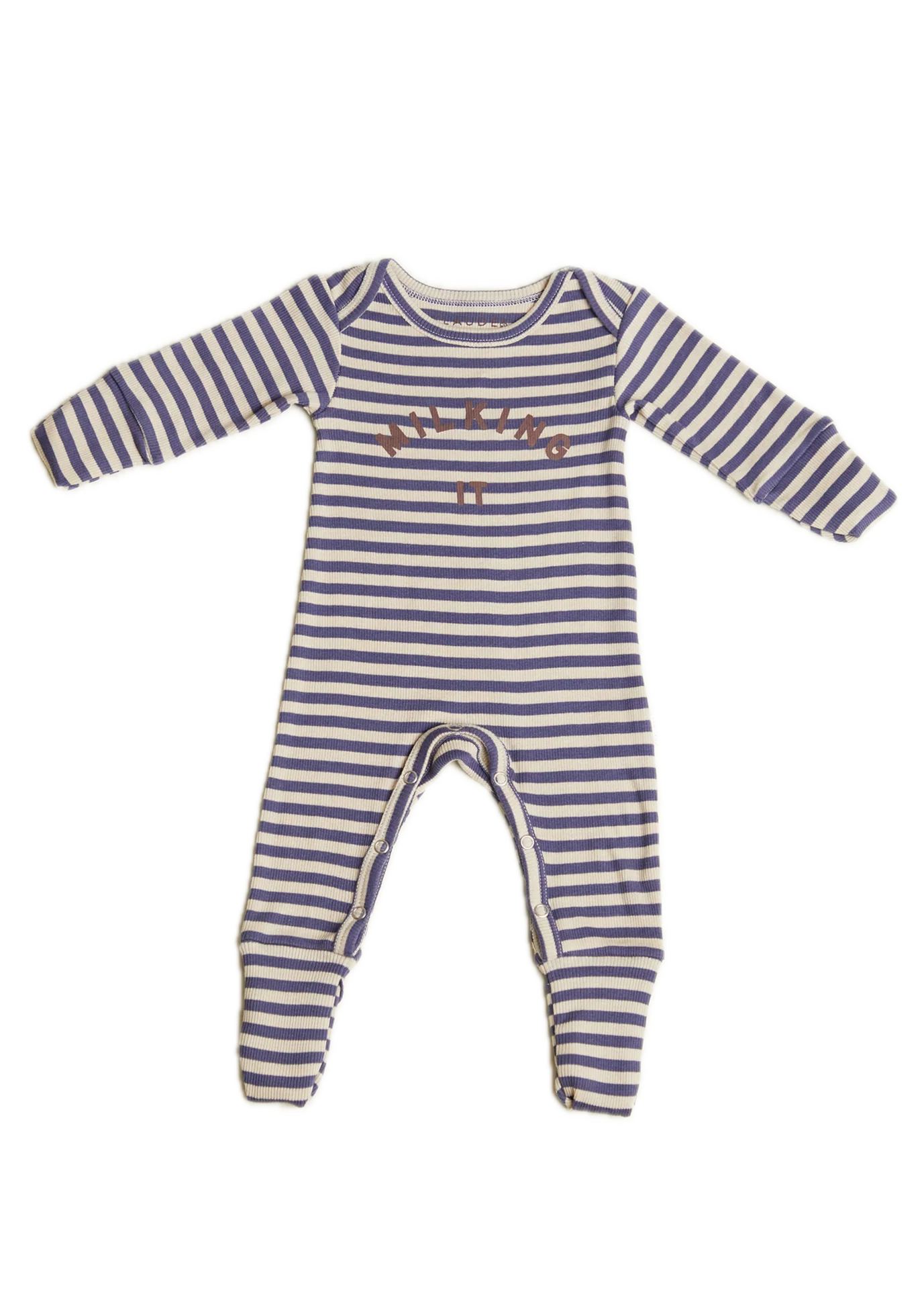 Milking It Inky Stripe Onesie - Image 4
