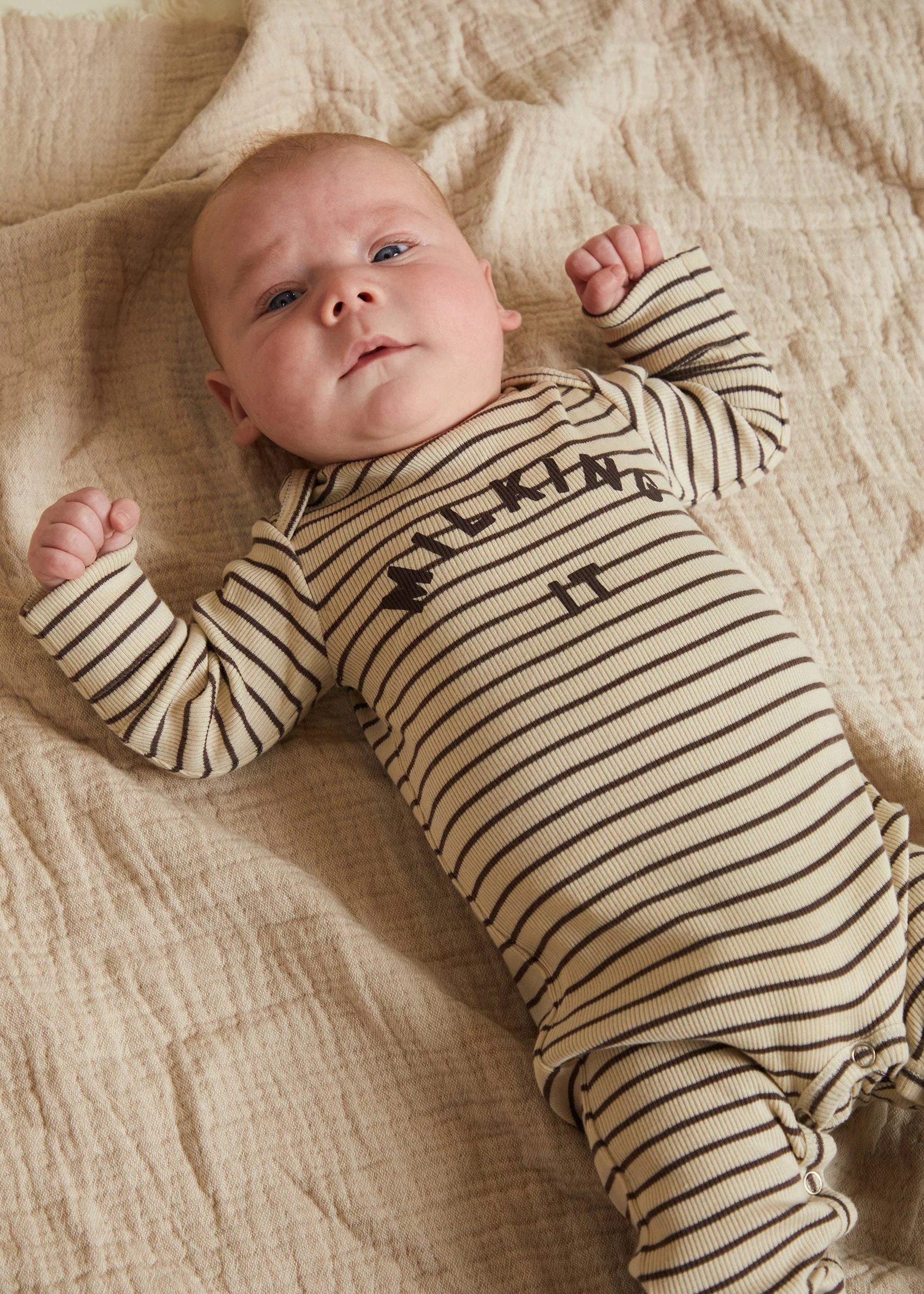 Milking It Onesie Coco Stripe