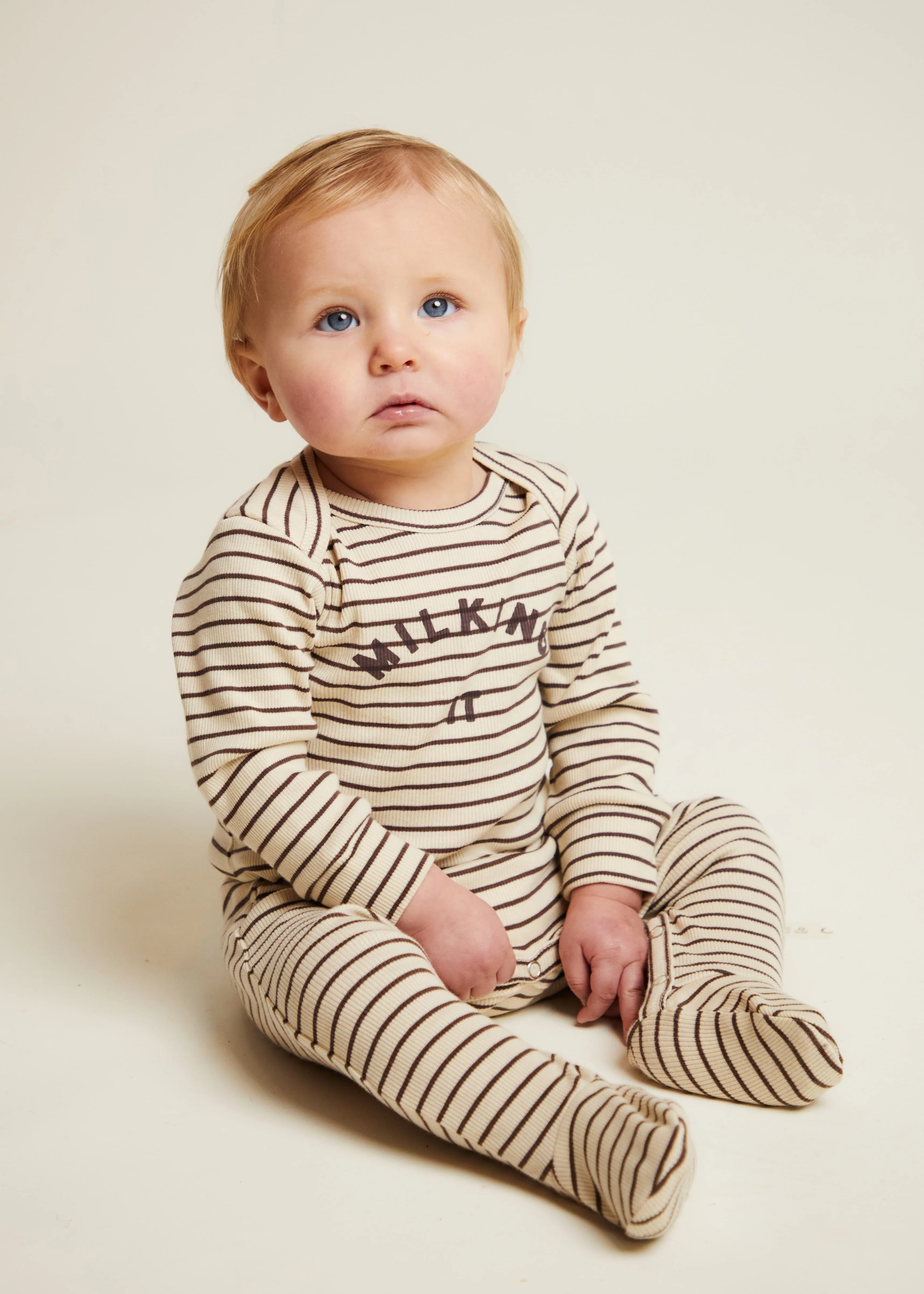 Milking It Onesie Coco Stripe - Image 4