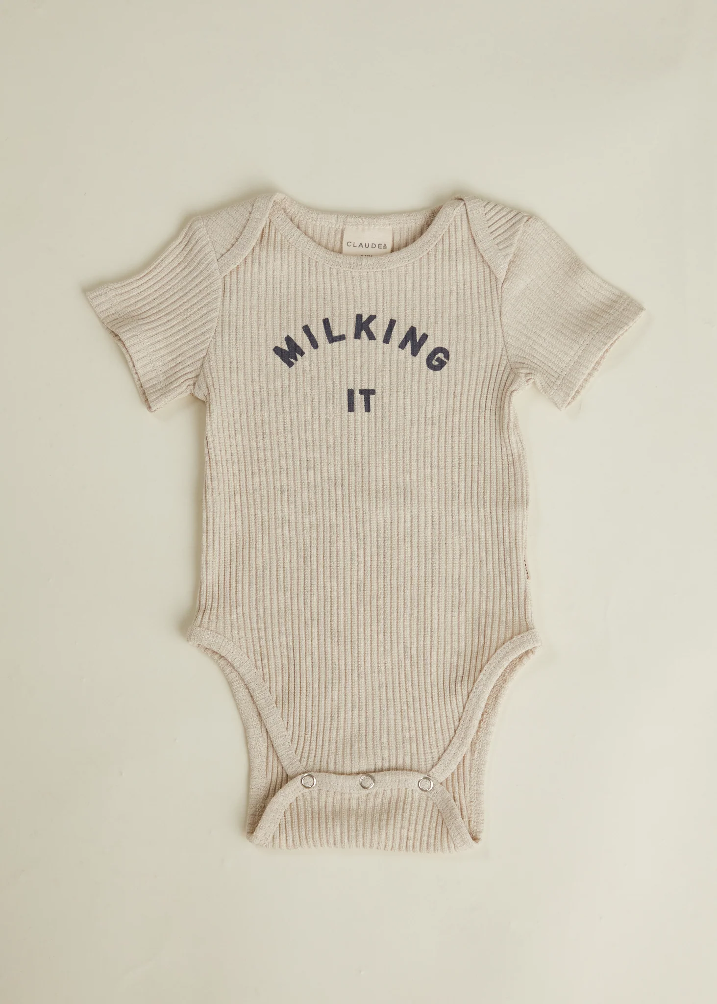 Milking It ® Oat Short Sleeve Bodysuit - Image 4