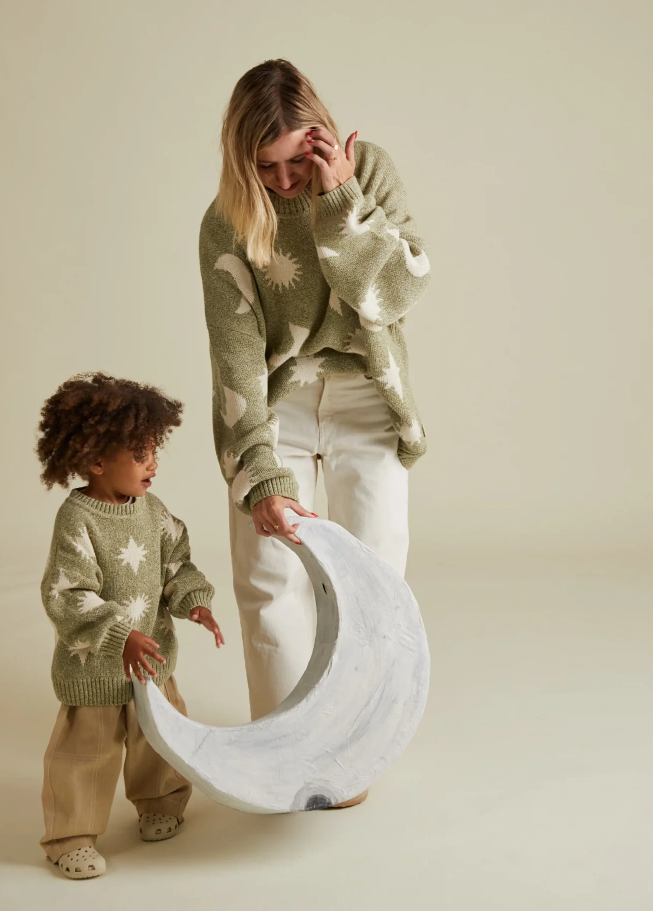 Cozmo Matcha Moon Star Sweater - Image 4