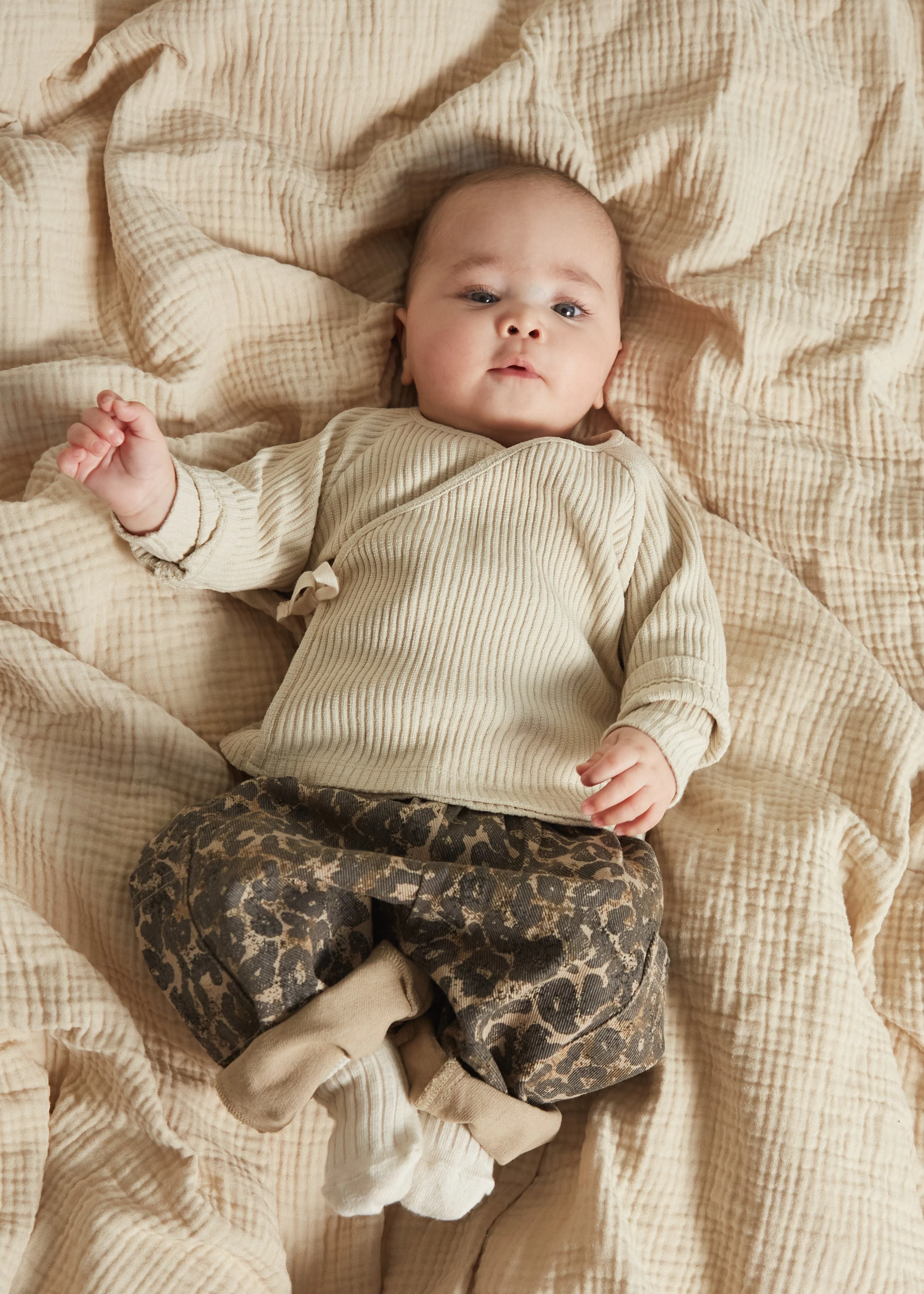 Romy Oat Rib Wrap Cardigan - Image 3
