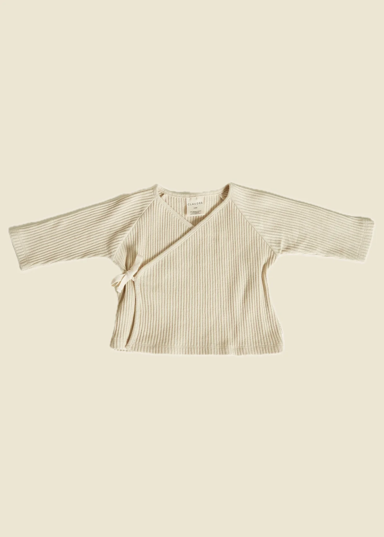 Romy Oat Rib Wrap Cardigan - Image 4