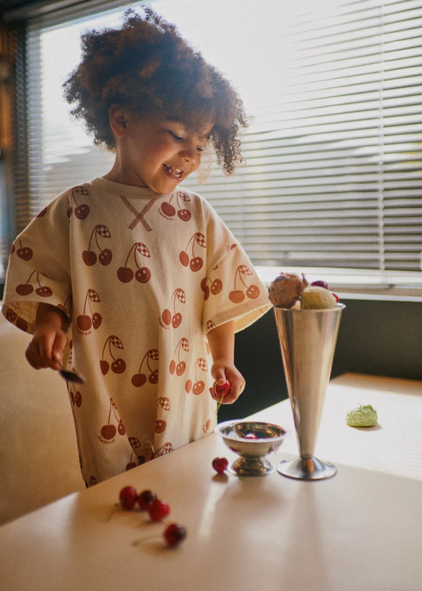 Opal Cherry Romper Tee - Image 3