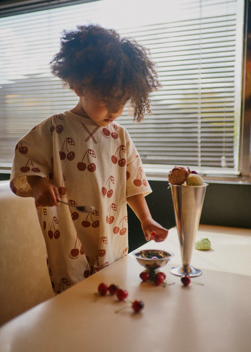 Opal Cherry Romper Tee - Image 6