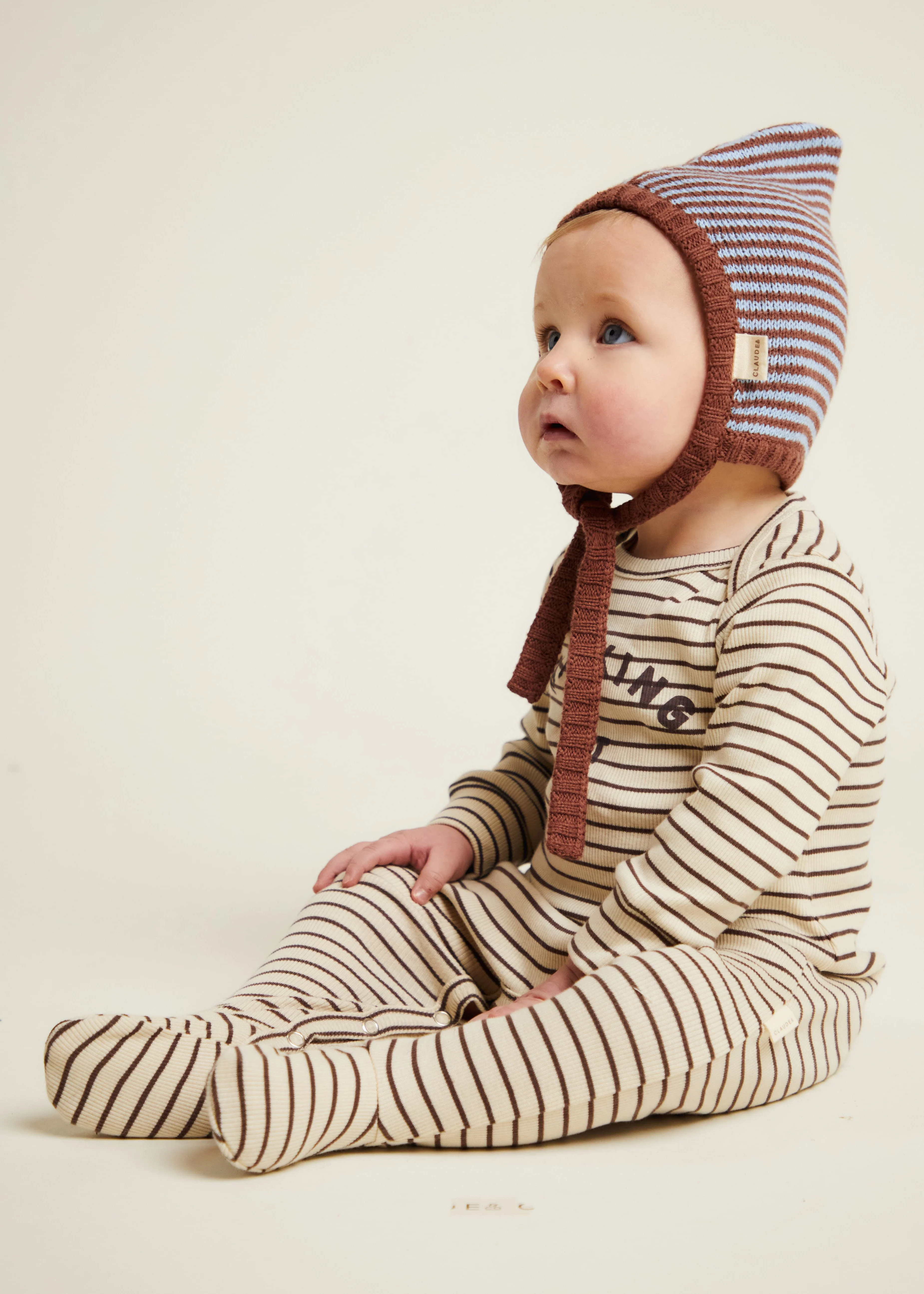 Pixie Knitted Stripe Bonnet - Image 3
