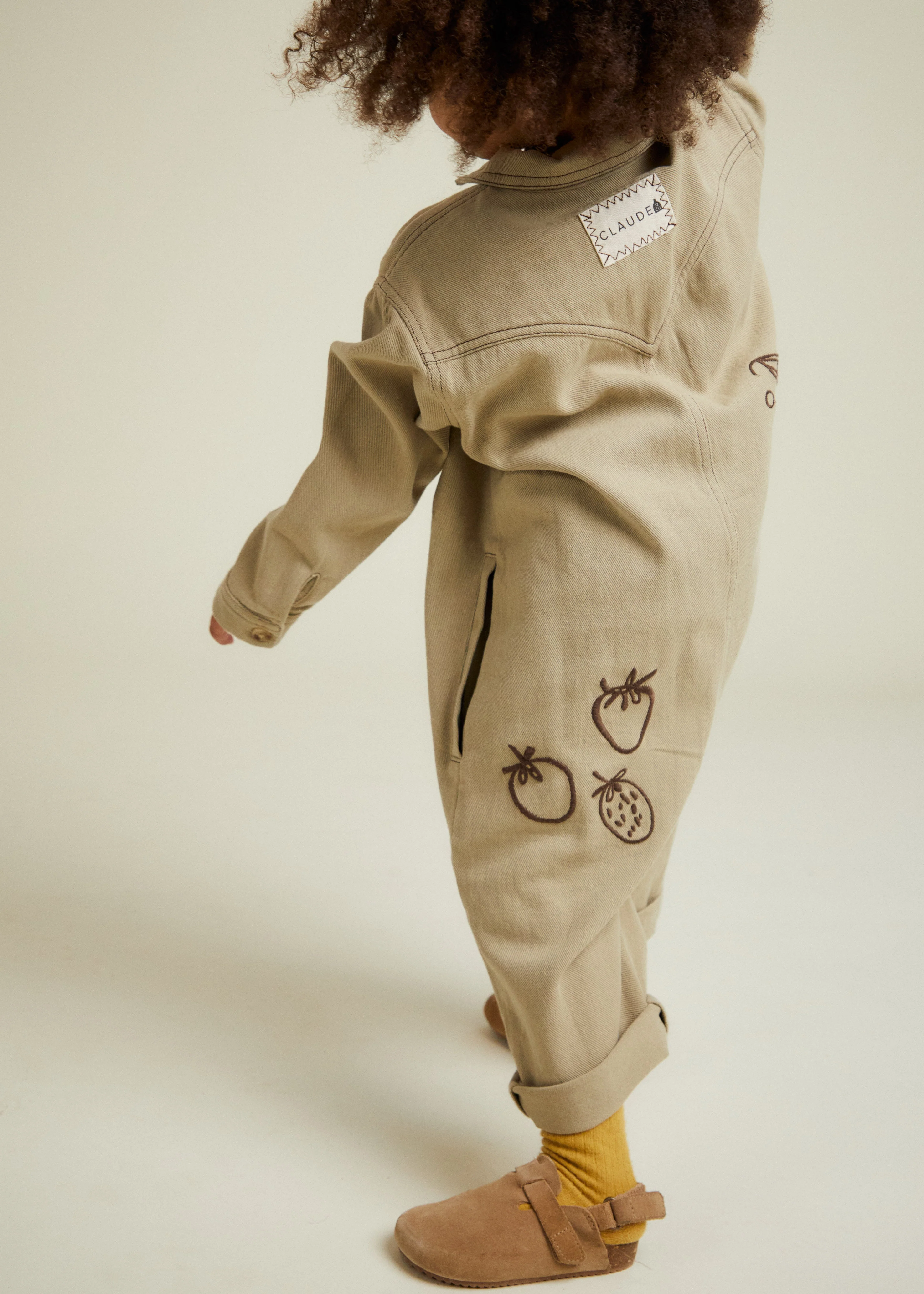 Quinn Olive Allotment Embroidered Overall - Image 2