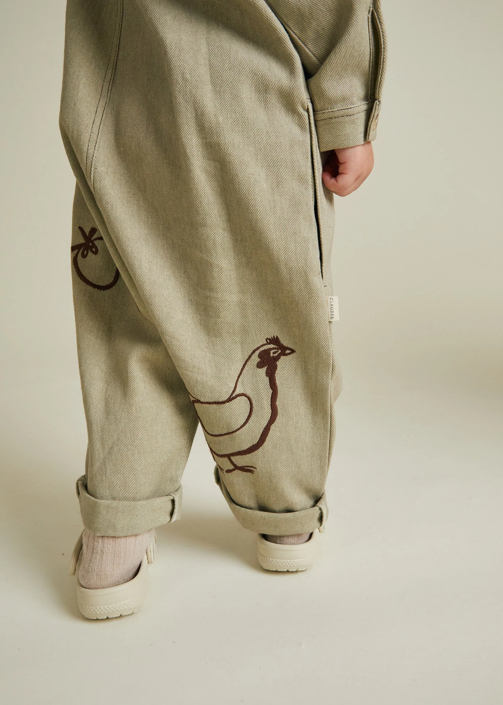 Quinn Olive Allotment Embroidered Overall - Image 3