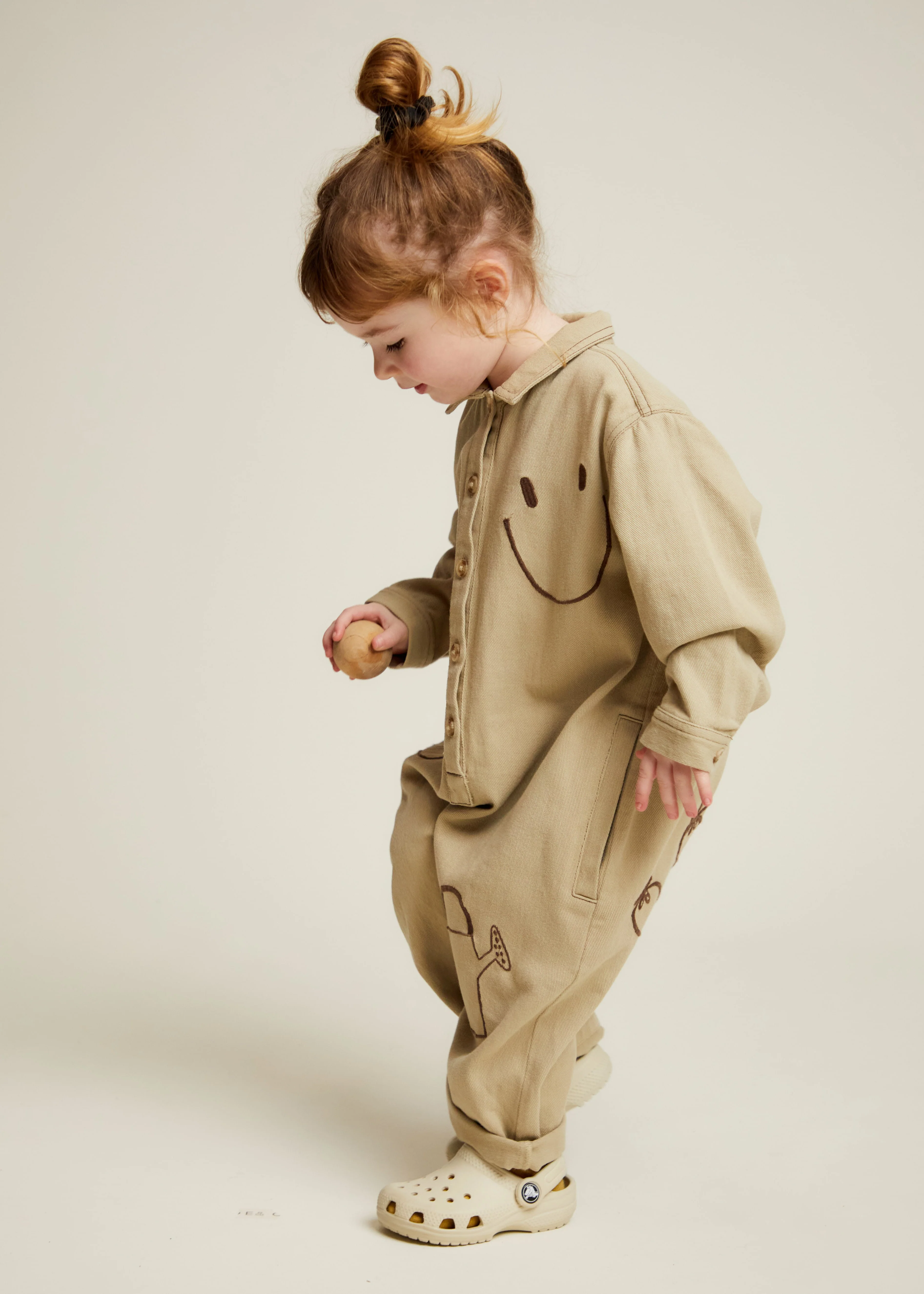 Quinn Olive Allotment Embroidered Overall - Image 4