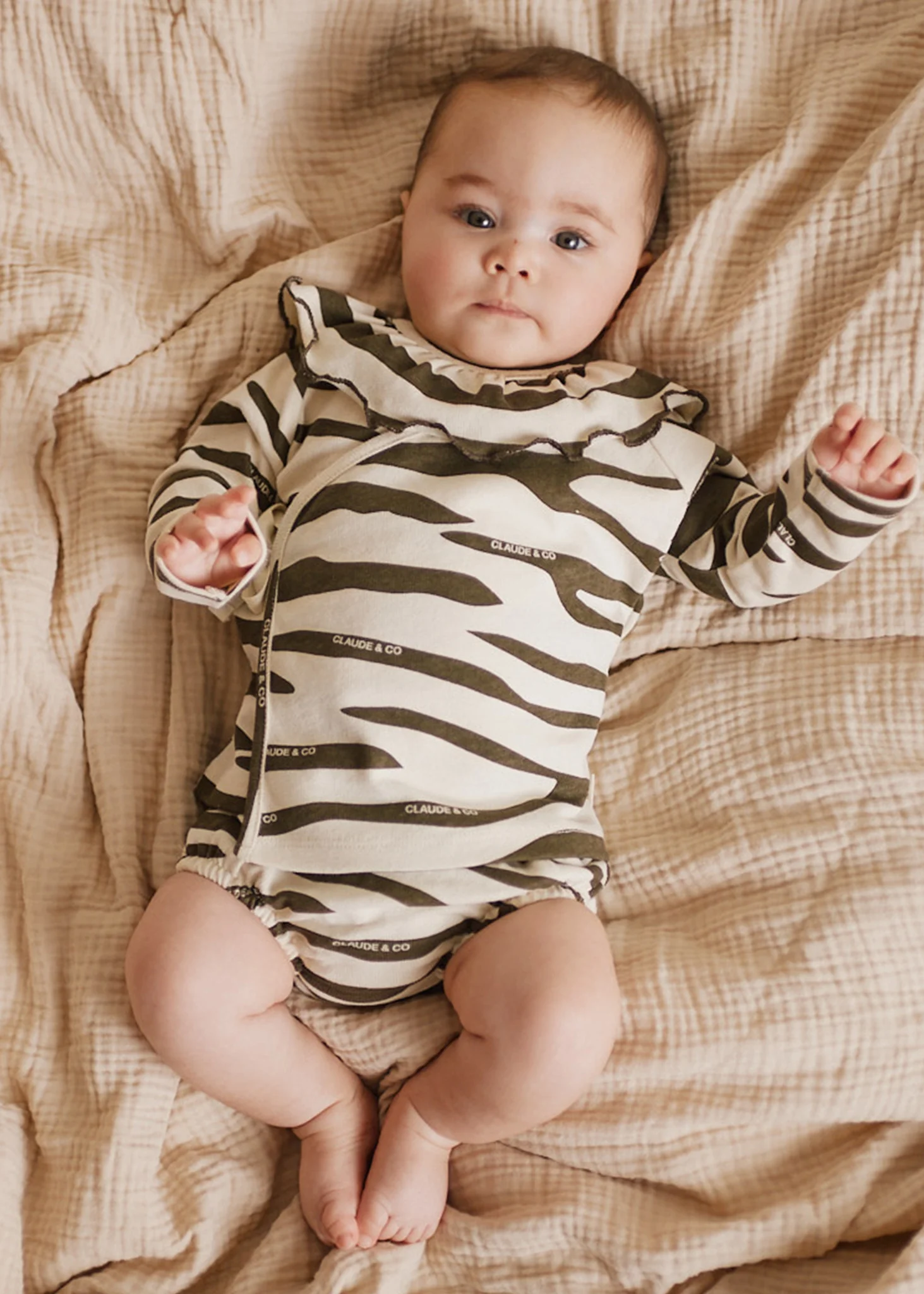Remy Wrap Zebra Cardi Short Set - Image 3