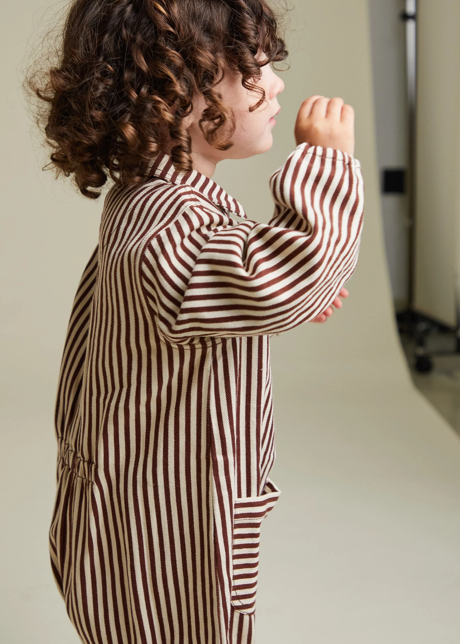Syd Maroon Stripe Boilersuit - Image 4